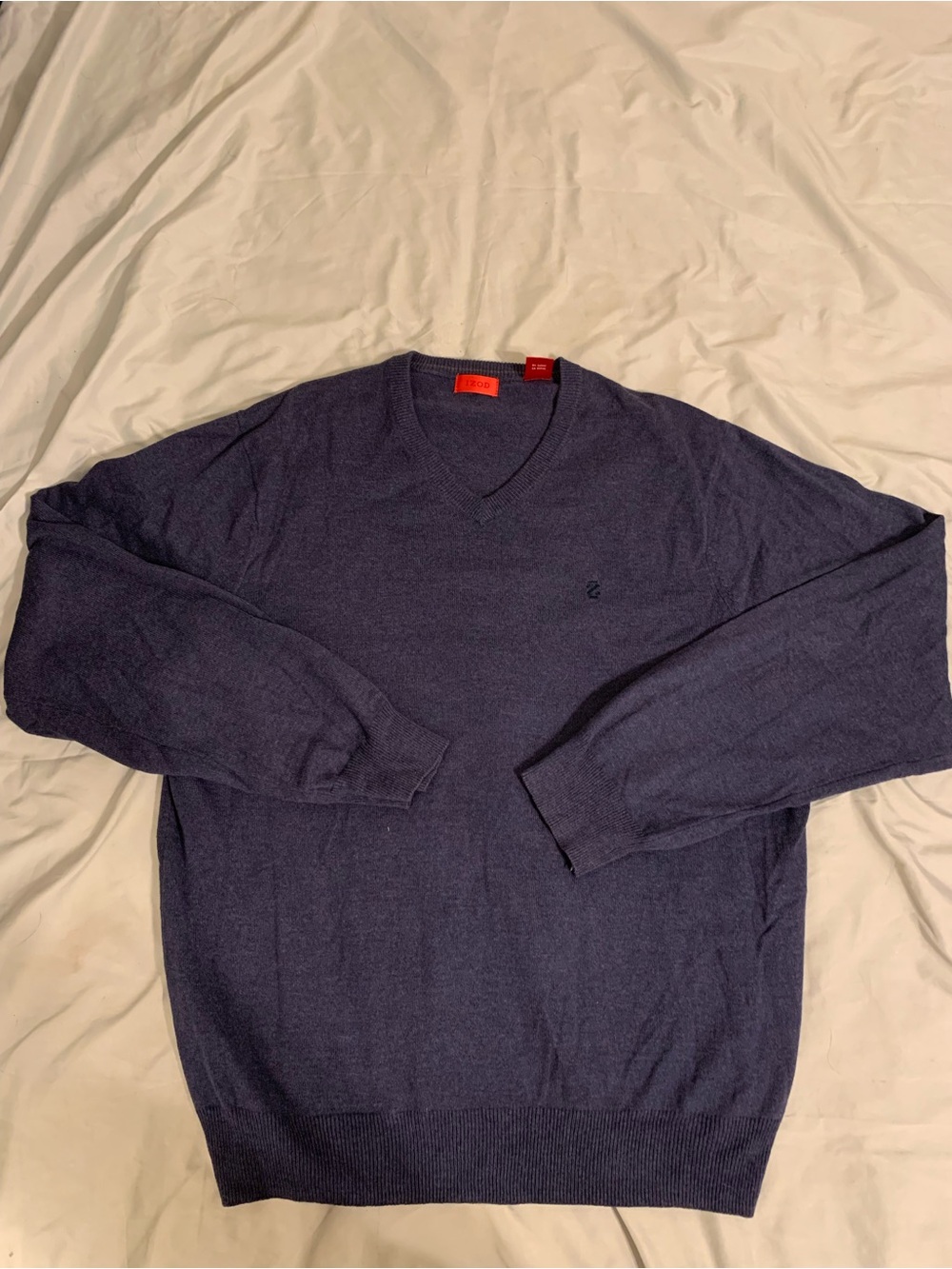 IZOD V-Neck Sweater in Navy Blue